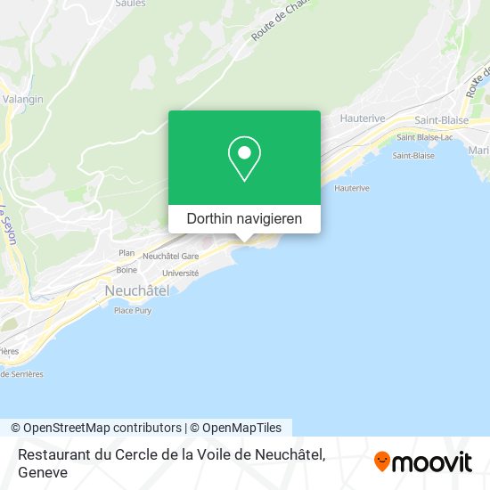 Restaurant du Cercle de la Voile de Neuchâtel Karte
