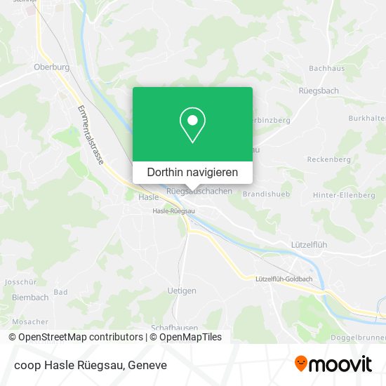 coop Hasle Rüegsau Karte