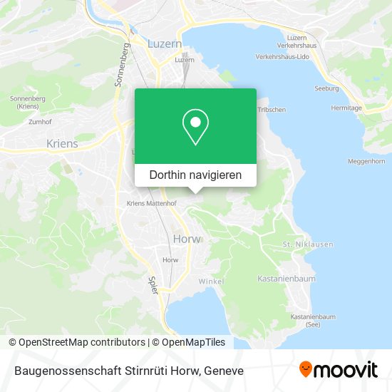 Baugenossenschaft Stirnrüti Horw Karte