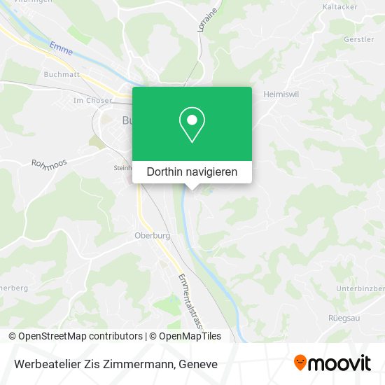 Werbeatelier Zis Zimmermann Karte