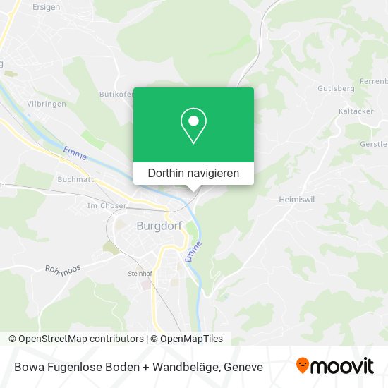 Bowa Fugenlose Boden + Wandbeläge Karte