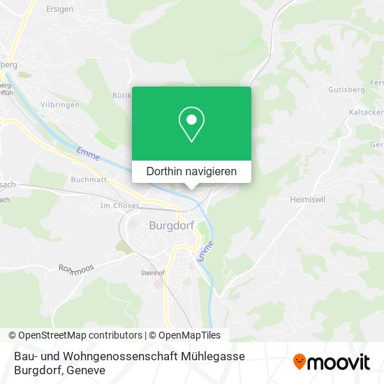 Bau- und Wohngenossenschaft Mühlegasse Burgdorf Karte