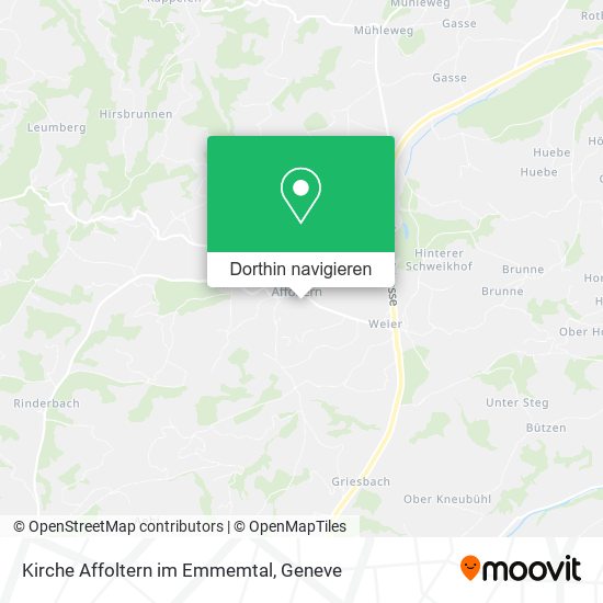 Kirche Affoltern im Emmemtal Karte