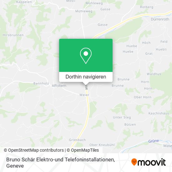 Bruno Schär Elektro-und Telefoninstallationen Karte