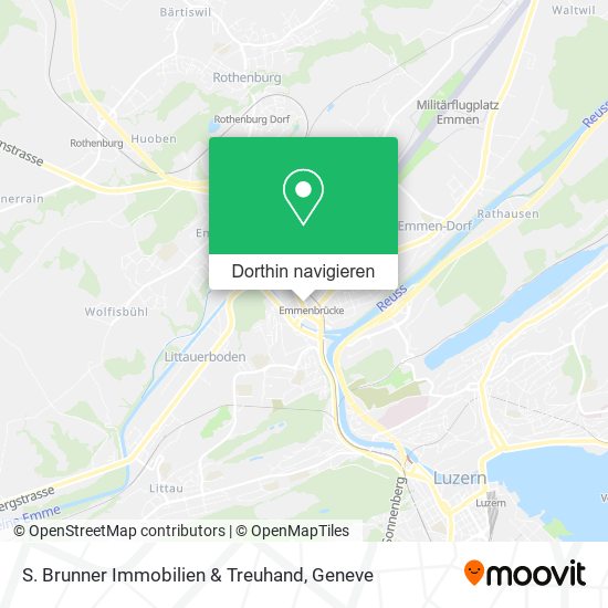 S. Brunner Immobilien & Treuhand Karte