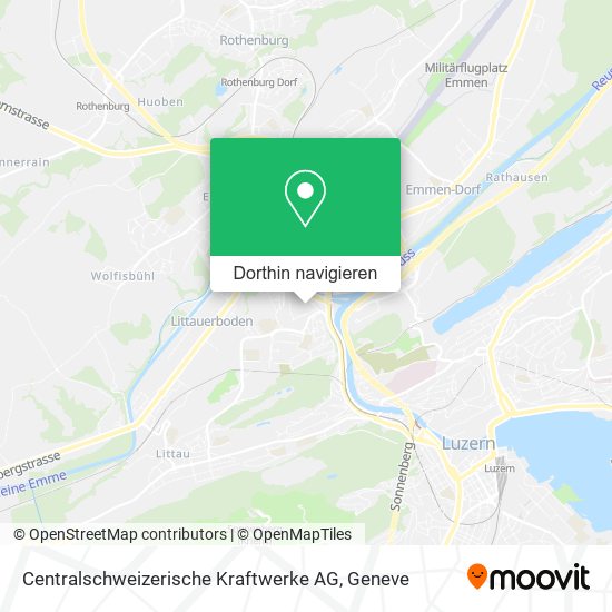 Centralschweizerische Kraftwerke AG Karte