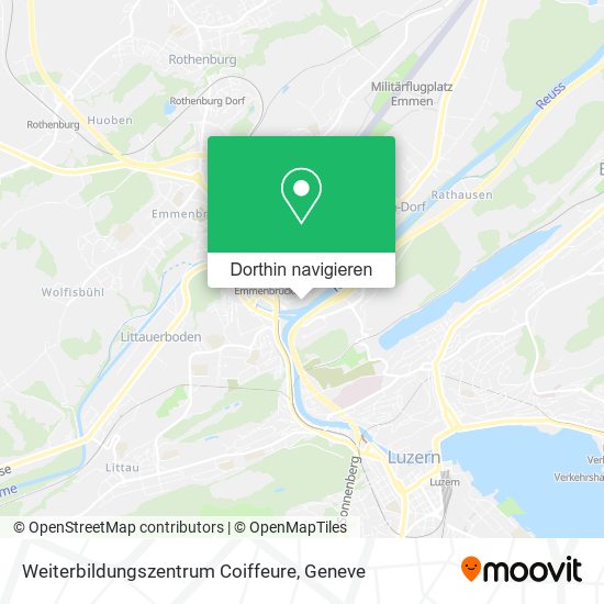 Weiterbildungszentrum Coiffeure Karte