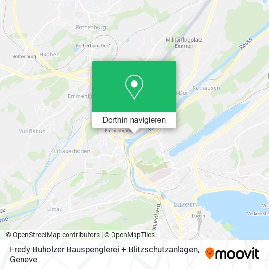 Fredy Buholzer Bauspenglerei + Blitzschutzanlagen Karte