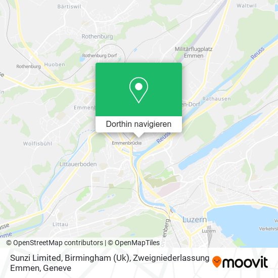 Sunzi Limited, Birmingham (Uk), Zweigniederlassung Emmen Karte