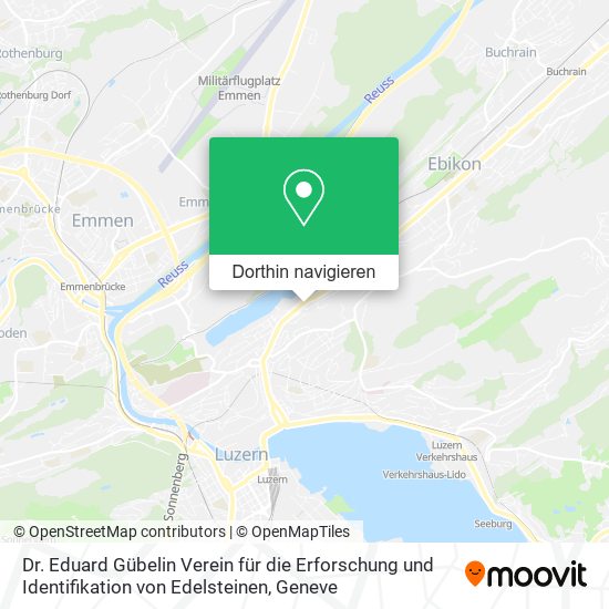 Dr. Eduard Gübelin Verein für die Erforschung und Identifikation von Edelsteinen Karte