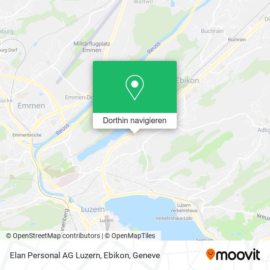 Elan Personal AG Luzern, Ebikon Karte