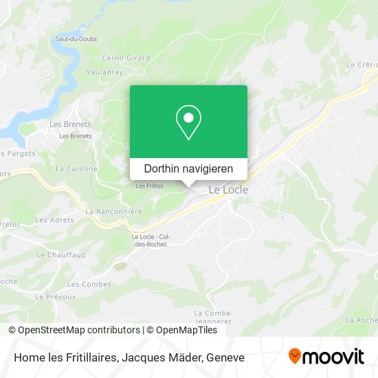 Home les Fritillaires, Jacques Mäder Karte