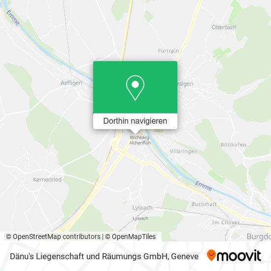Dänu's Liegenschaft und Räumungs GmbH Karte