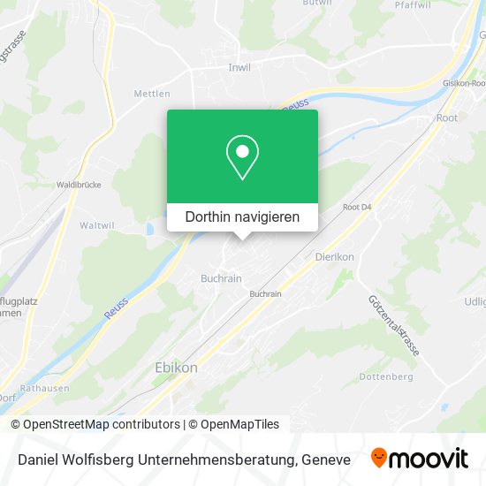 Daniel Wolfisberg Unternehmensberatung Karte