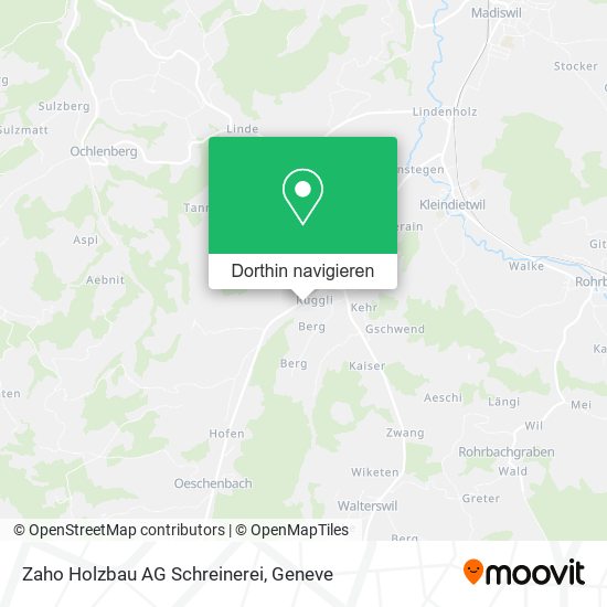 Zaho Holzbau AG Schreinerei Karte