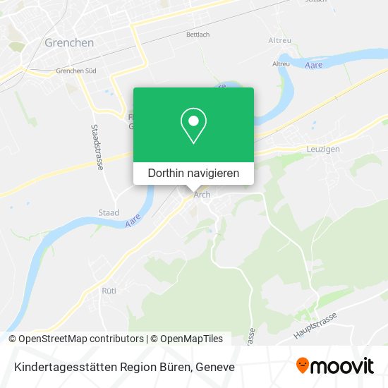 Kindertagesstätten Region Büren Karte