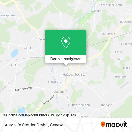 Autohilfe Stettler GmbH Karte