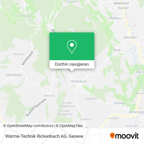 Wärme-Technik Rickenbach AG Karte