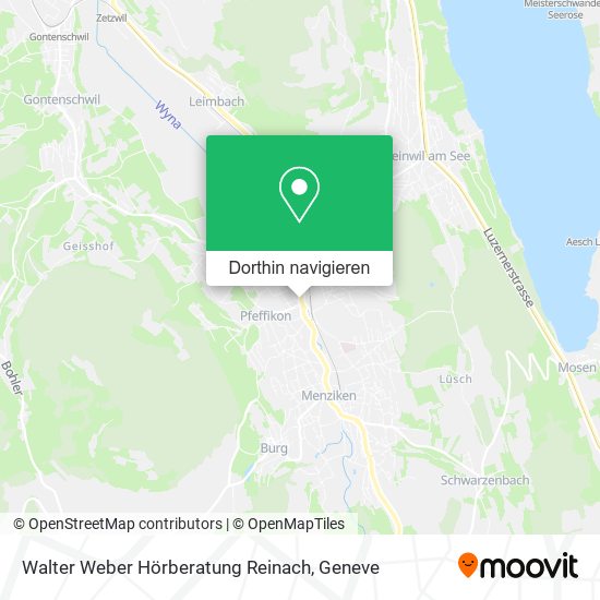 Walter Weber Hörberatung Reinach Karte