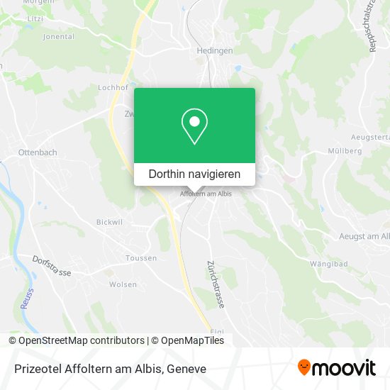 Prizeotel Affoltern am Albis Karte
