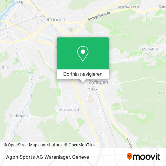 Agon-Sports AG Warenlager Karte