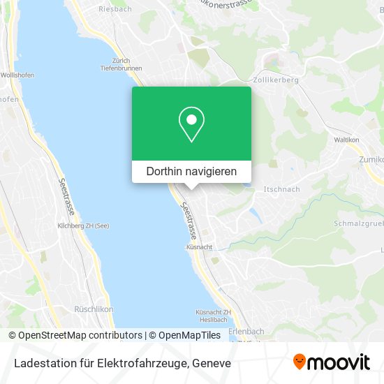 Ladestation für Elektrofahrzeuge Karte