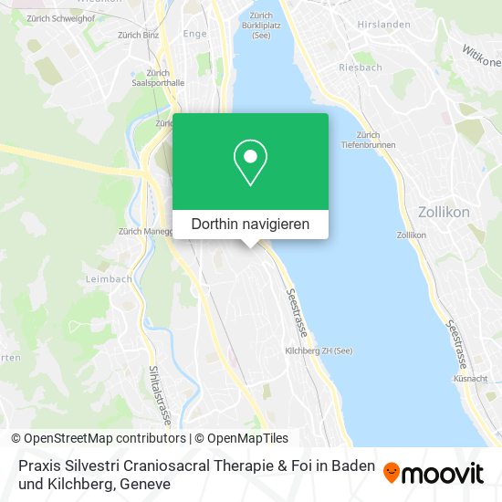 Praxis Silvestri Craniosacral Therapie & Foi in Baden und Kilchberg Karte