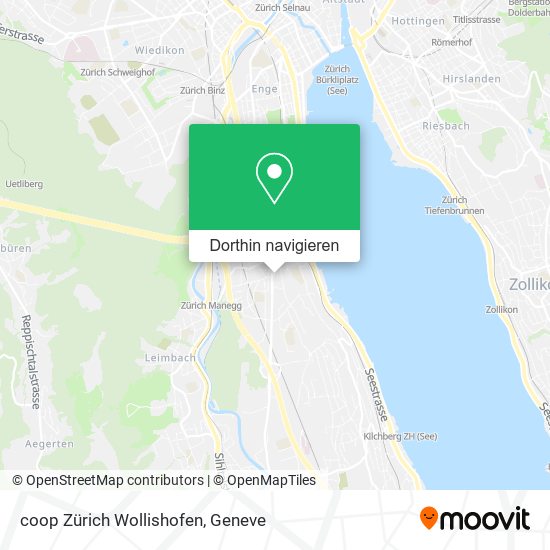 coop Zürich Wollishofen Karte