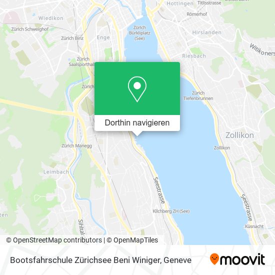 Bootsfahrschule Zürichsee Beni Winiger Karte