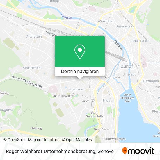 Roger Weinhardt Unternehmensberatung Karte