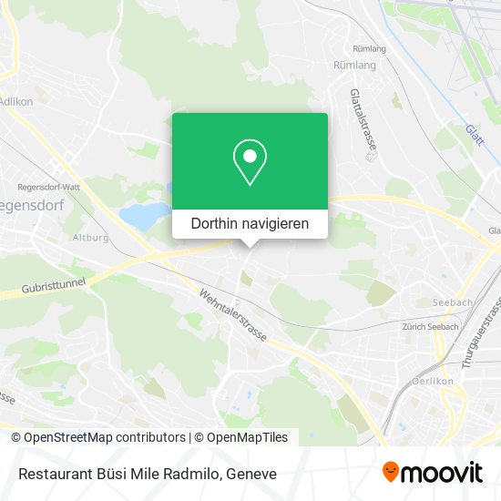Restaurant Büsi Mile Radmilo Karte