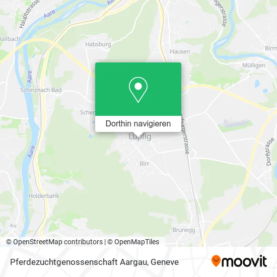 Pferdezuchtgenossenschaft Aargau Karte