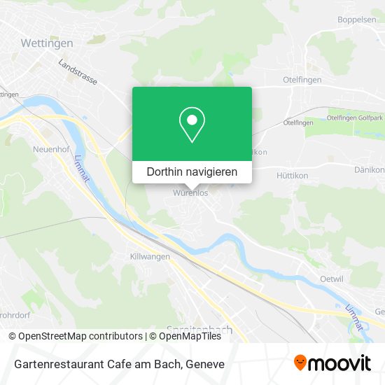 Gartenrestaurant Cafe am Bach Karte