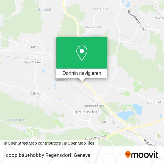 coop bau+hobby Regensdorf Karte