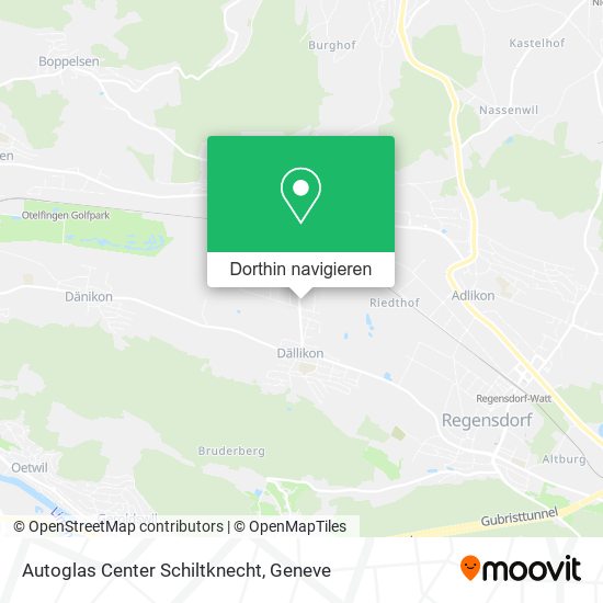Autoglas Center Schiltknecht Karte