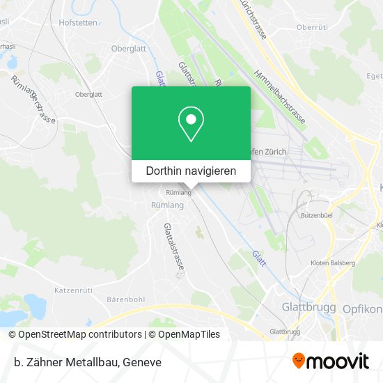 b. Zähner Metallbau Karte