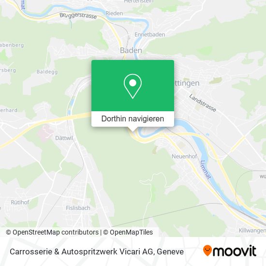 Carrosserie & Autospritzwerk Vicari AG Karte