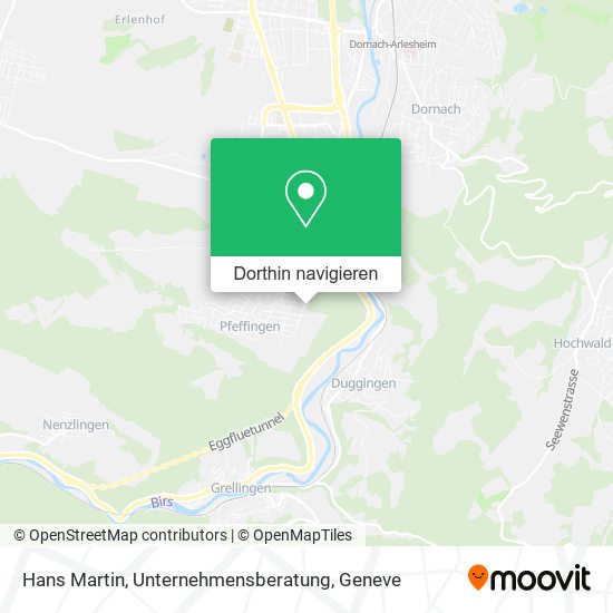 Hans Martin, Unternehmensberatung Karte