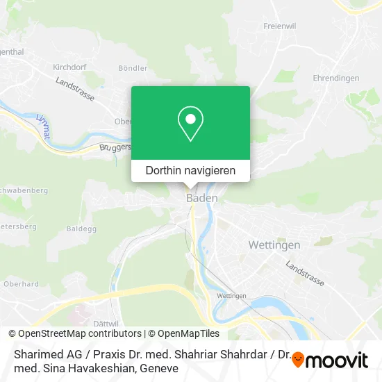 Sharimed AG / Praxis Dr. med. Shahriar Shahrdar / Dr. med. Sina Havakeshian Karte