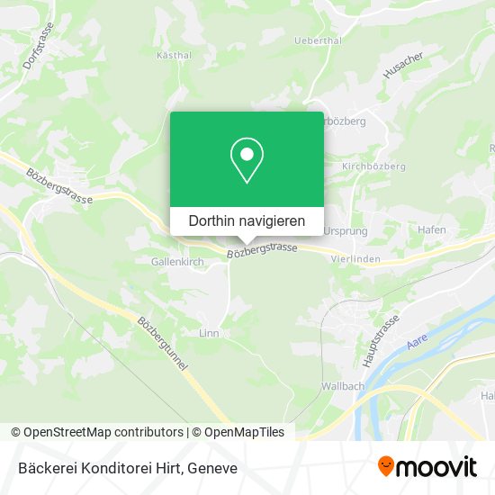 Bäckerei Konditorei Hirt Karte