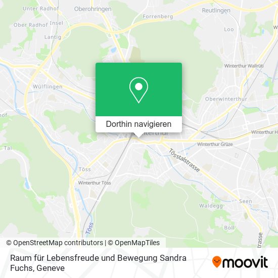 Raum für Lebensfreude und Bewegung Sandra Fuchs Karte