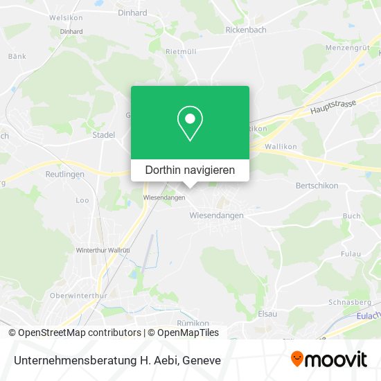 Unternehmensberatung H. Aebi Karte