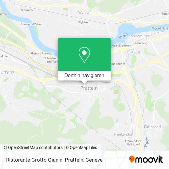 Ristorante Grotto Gianini Pratteln Karte