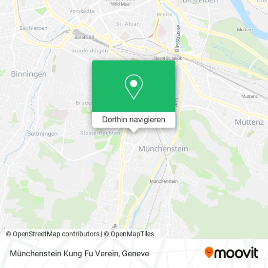 Münchenstein Kung Fu Verein Karte