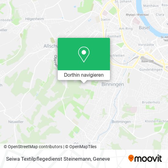 Seiwa Textilpflegedienst Steinemann Karte