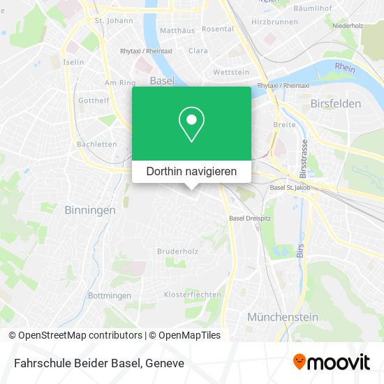 Fahrschule Beider Basel Karte