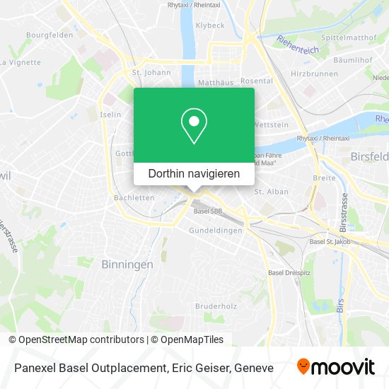 Panexel Basel Outplacement, Eric Geiser Karte
