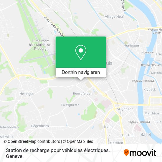 Station de recharge pour véhicules électriques Karte