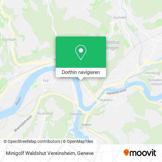 Minigolf Waldshut Vereinsheim Karte