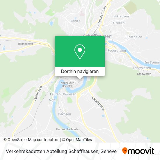 Verkehrskadetten Abteilung Schaffhausen Karte